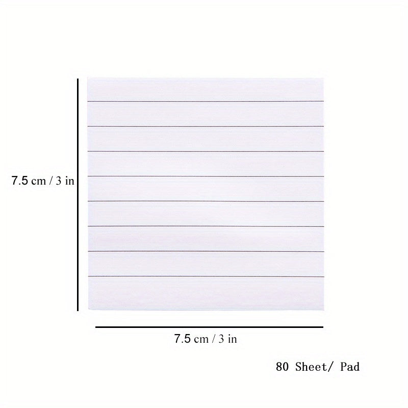 Pastel Sticky Notes 80 Sheets 7.62cmX7 Self Stick Note Pads School Supplies