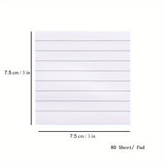 Pastel Sticky Notes 80 Sheets 7.62cmX7 Self Stick Note Pads School Supplies