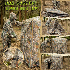 Portable 2 Person Pop Up Blind for Deer & Turkey