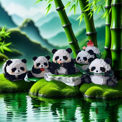 1618pcs Giant Panda Building Blocks Set - Creative Puzzle Toy for Kids