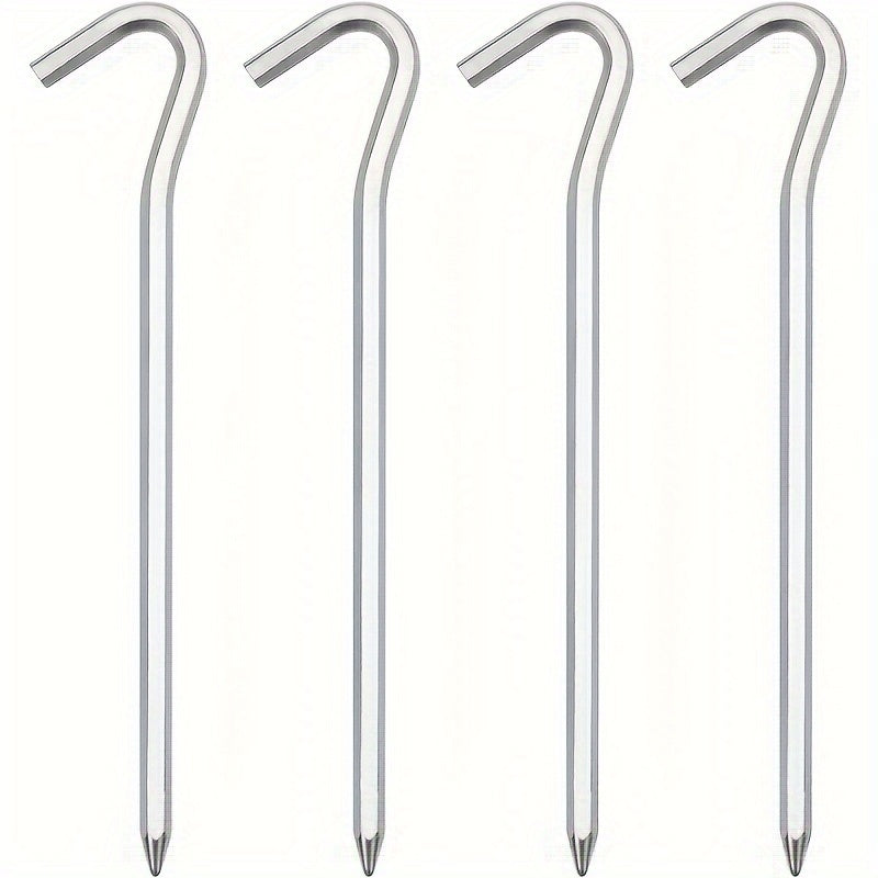 64pcs Aluminum Tent Stakes Pegs With Hook Lightweight Canopy Stakes Pegs
