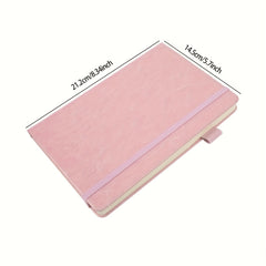 Customizable A5 Dotted Journal Soft PU Leather Cover Multiple Colors Green Lined