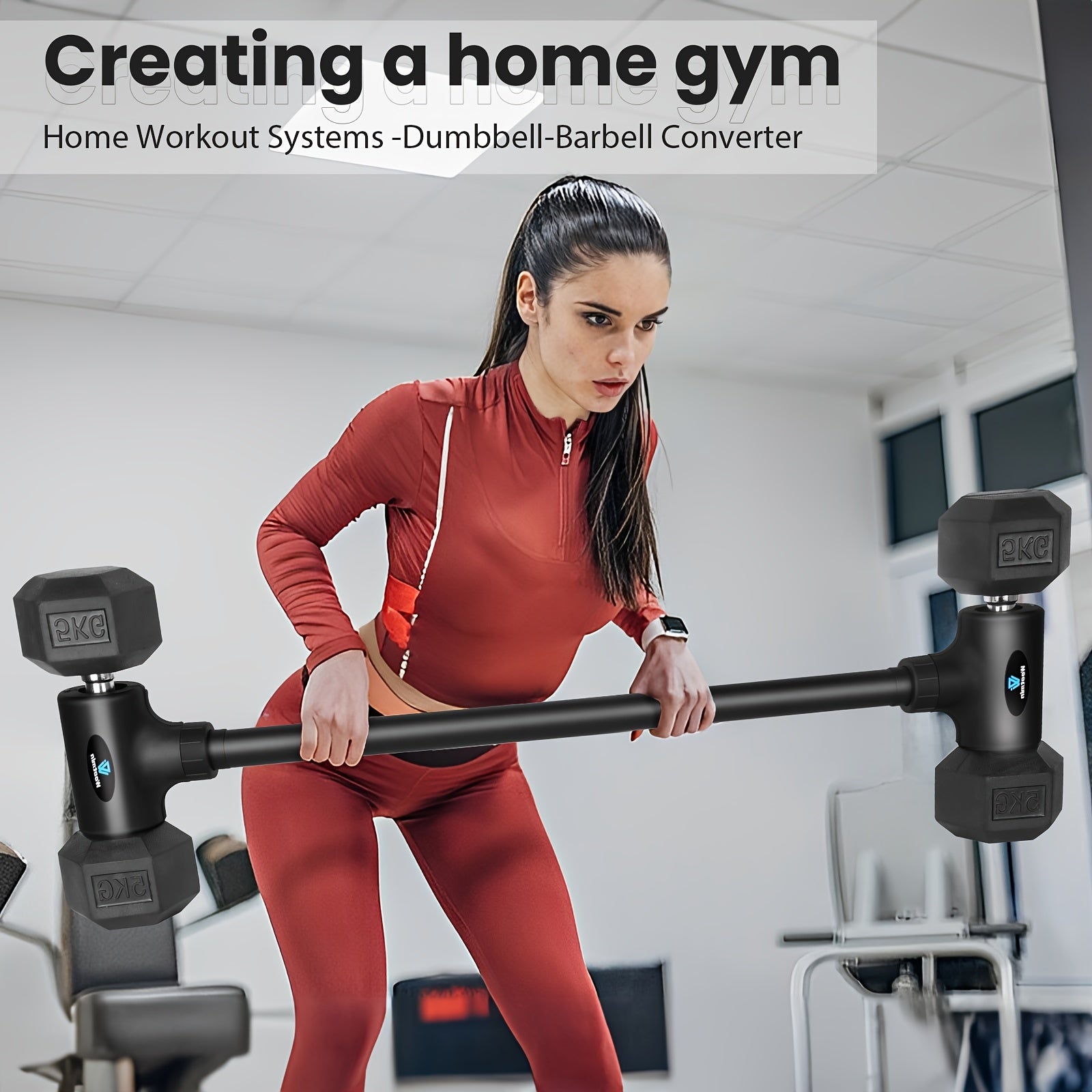Dumbbell to Barbell Converter for 90 KG Sets