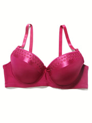  Bow Push Up Solid Bra Women's Sexy Bralette
