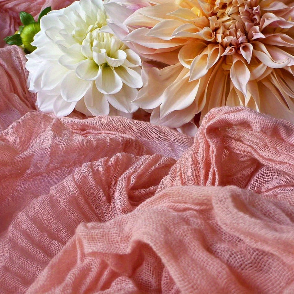 Boho Cheesecloth Table Runner for Wedding Bridal Shower Holiday
