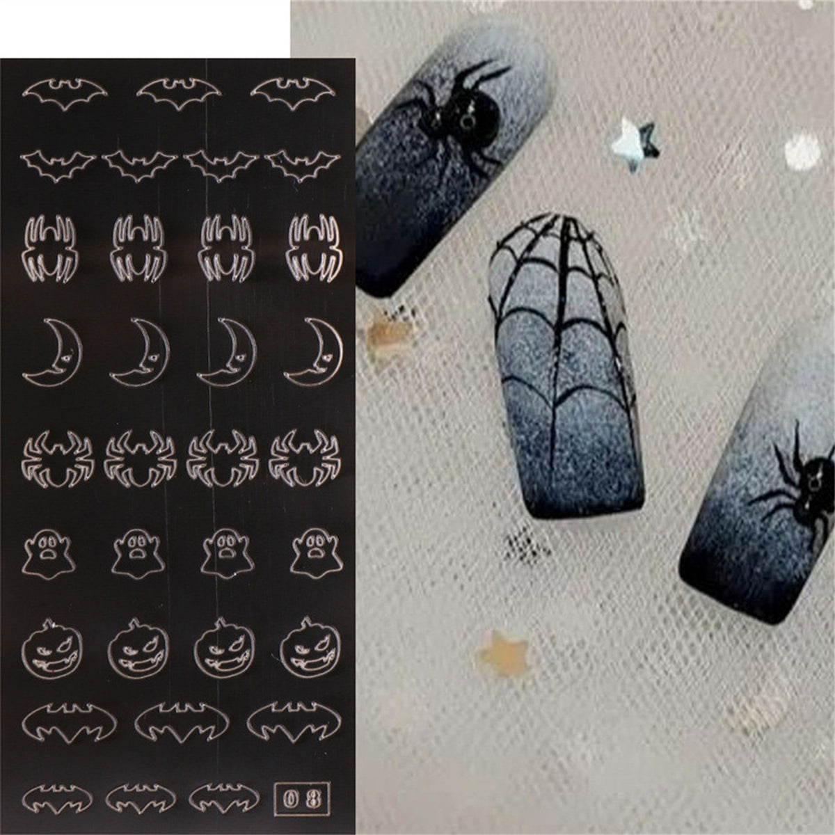Embossed Rose Lace Nail Art Decals Acrylic Manicure Decorations for Women