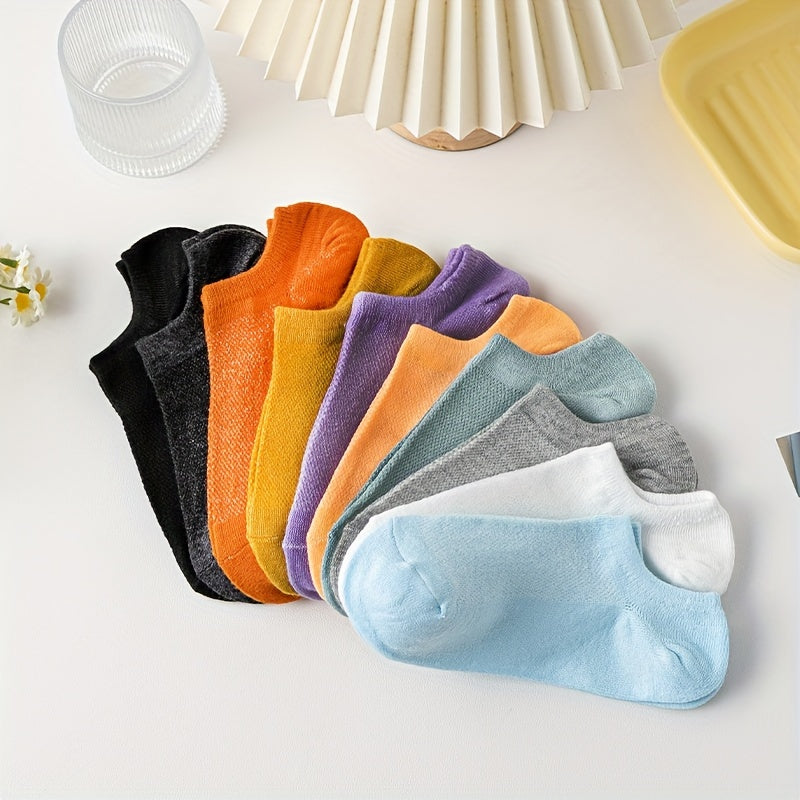 10 Sports Ankle Socks Comfy & Breathable Women's Stockings