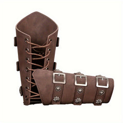 Viking Renaissance Arm Guard Medieval PU Leather Buckle Arm Guard