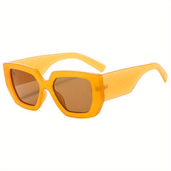 Y2K Jelly Square Sunglasses UV400 Sun Shades for Summer