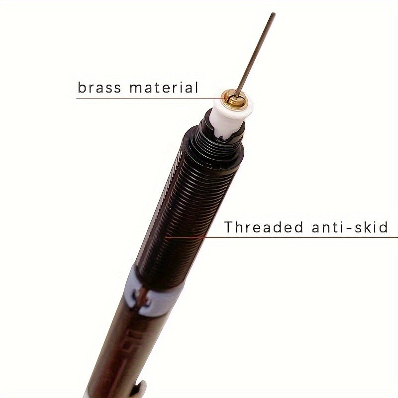 4pcs Transparent Mechanical Pencil Set 0.3-0.9mm Art Sketch Writing Supplies
