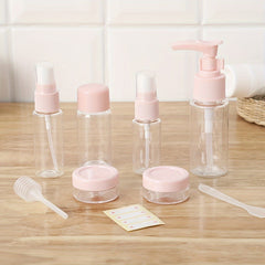 9pcs Travel Cosmetics Empty Bottle Set Spray Storage Accessories