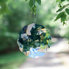45mm Clear Flower Hanging Crystal Prism for Elegance at Home
