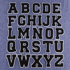 26pcs Snow Neil Iron On Letter Patches Sew On Embroidered Stickers