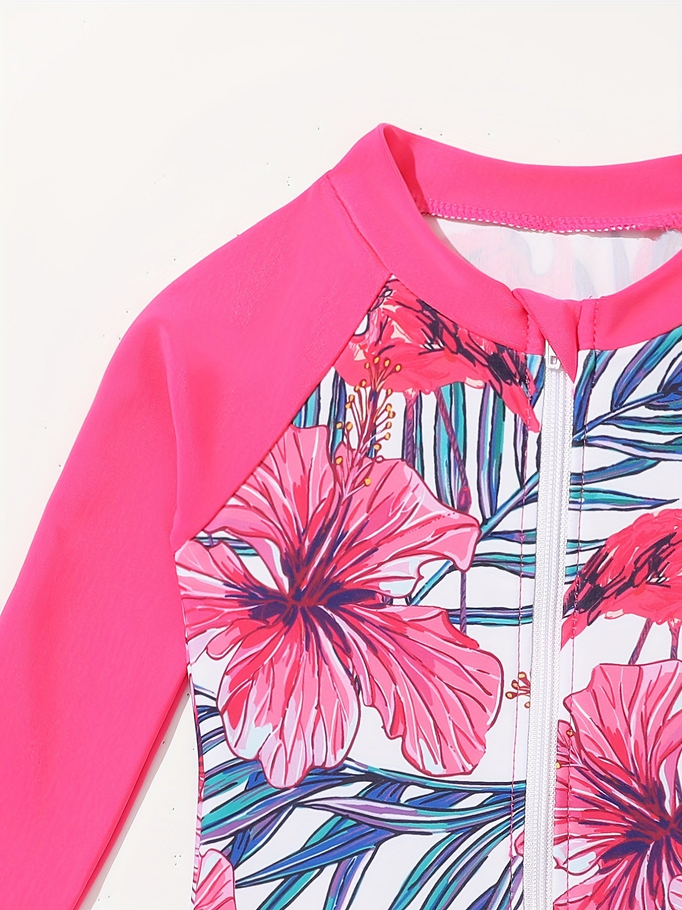 Floral Print Sunscreen Jumpsuit for Baby