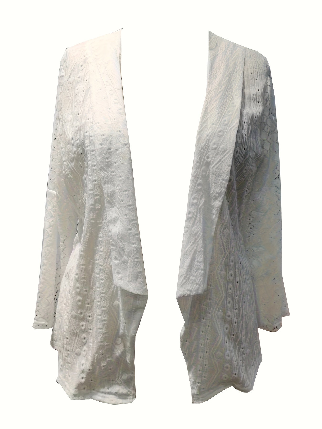  Solid Open Front Cardigan