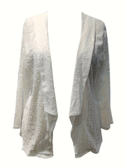  Solid Open Front Cardigan