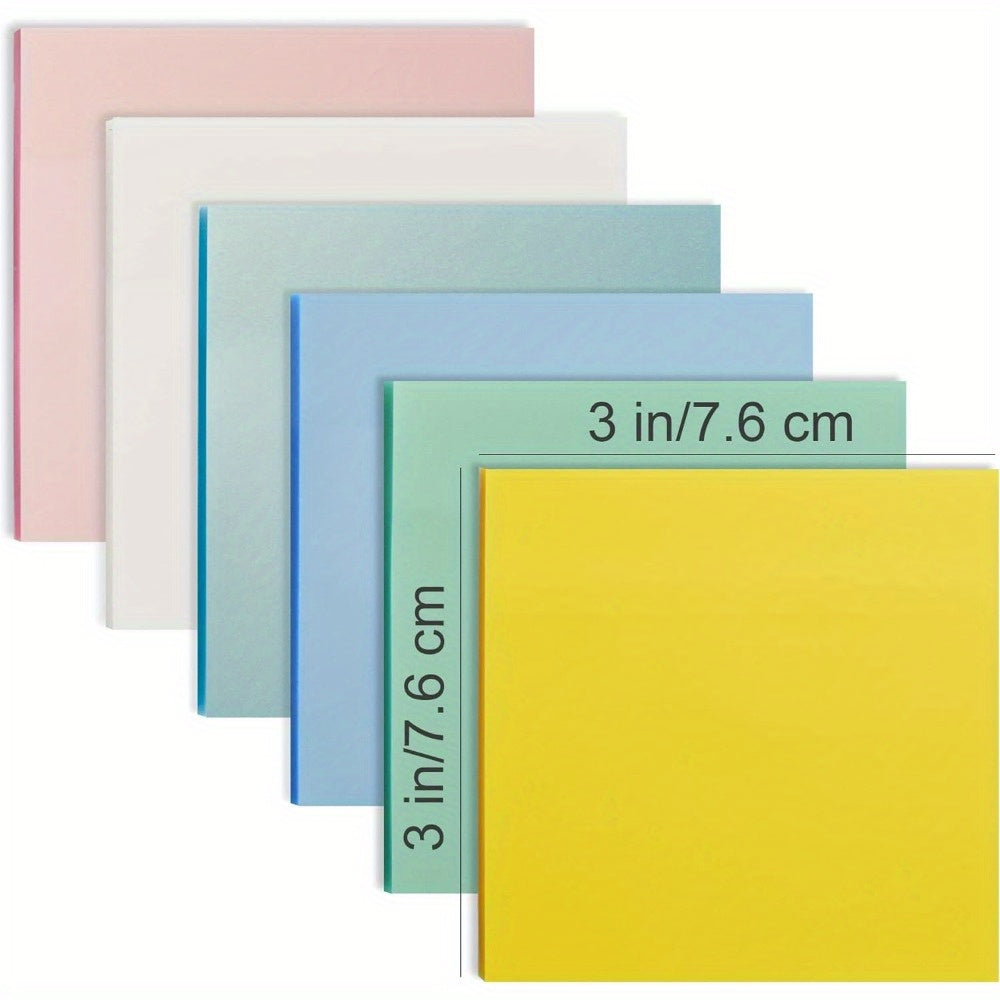 100 Transparent Sticky Notes Self Adhesive Memo Pads Office School Writing