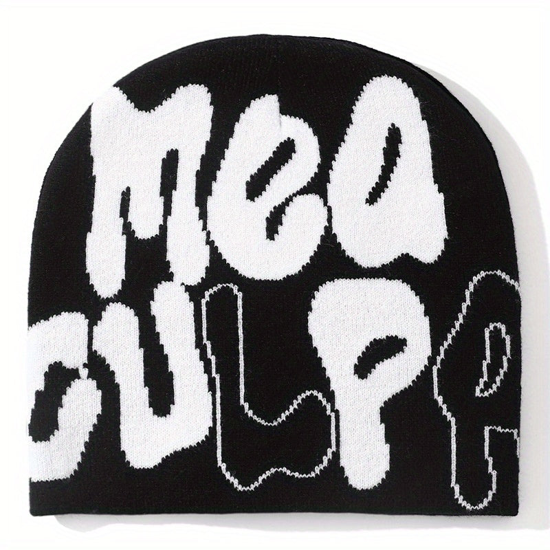 Unisex Hip Hop Knit Beanie Cap Men's Candy Y2K Thermal Hat