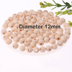 Beaded Wooden Beads Jewelry Accessories Round Beads