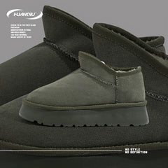 HUANQIU Women's Plush Winter Snow Boots