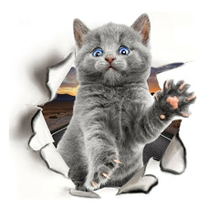 Adorable Kitten Wall Stickers - Cute Home Decor Accent
