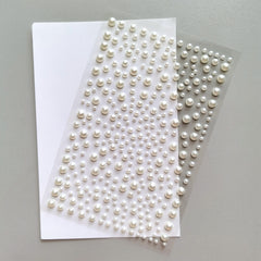 Pearl Sticker Flat Back 3mm for Makeup Nail Art DIY Crafts Scrapbooking