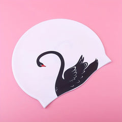 Enlarged Silicone Swimming Cap with Ear Protection