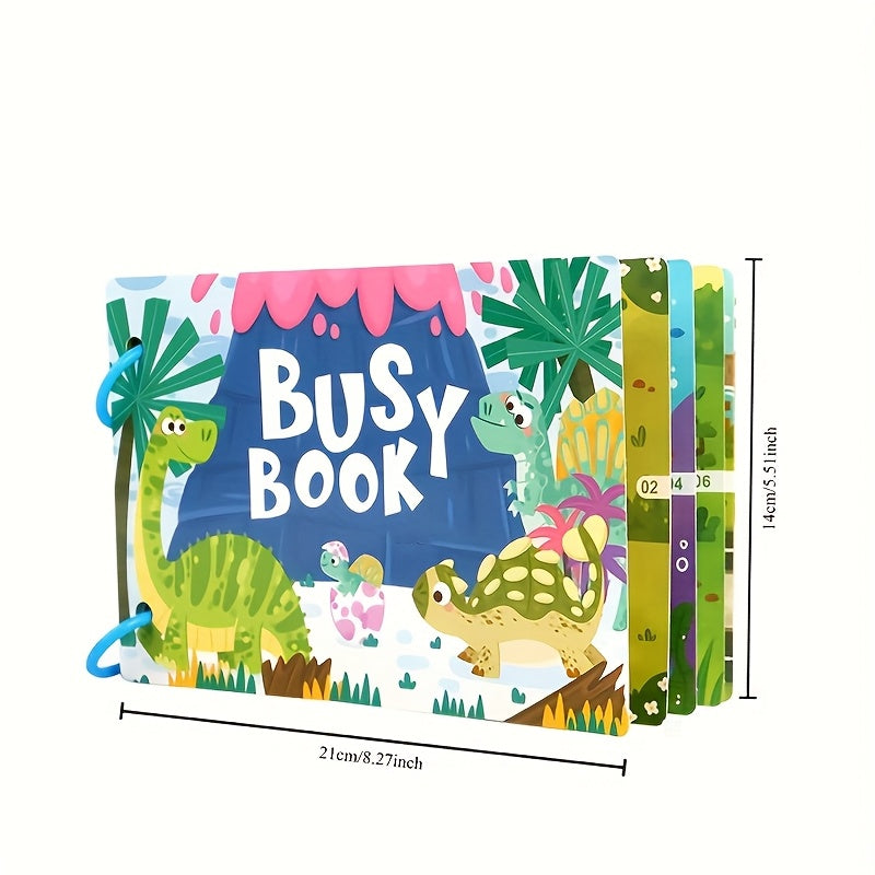 Interactive Busy Book Sensory Activity Flashcards Quiet Learning Toy
