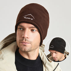 Men's Fleece Double Sided Ski Hat - 6 Colors