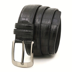 Alloy Single Prong Dress Buckle Belt for Men