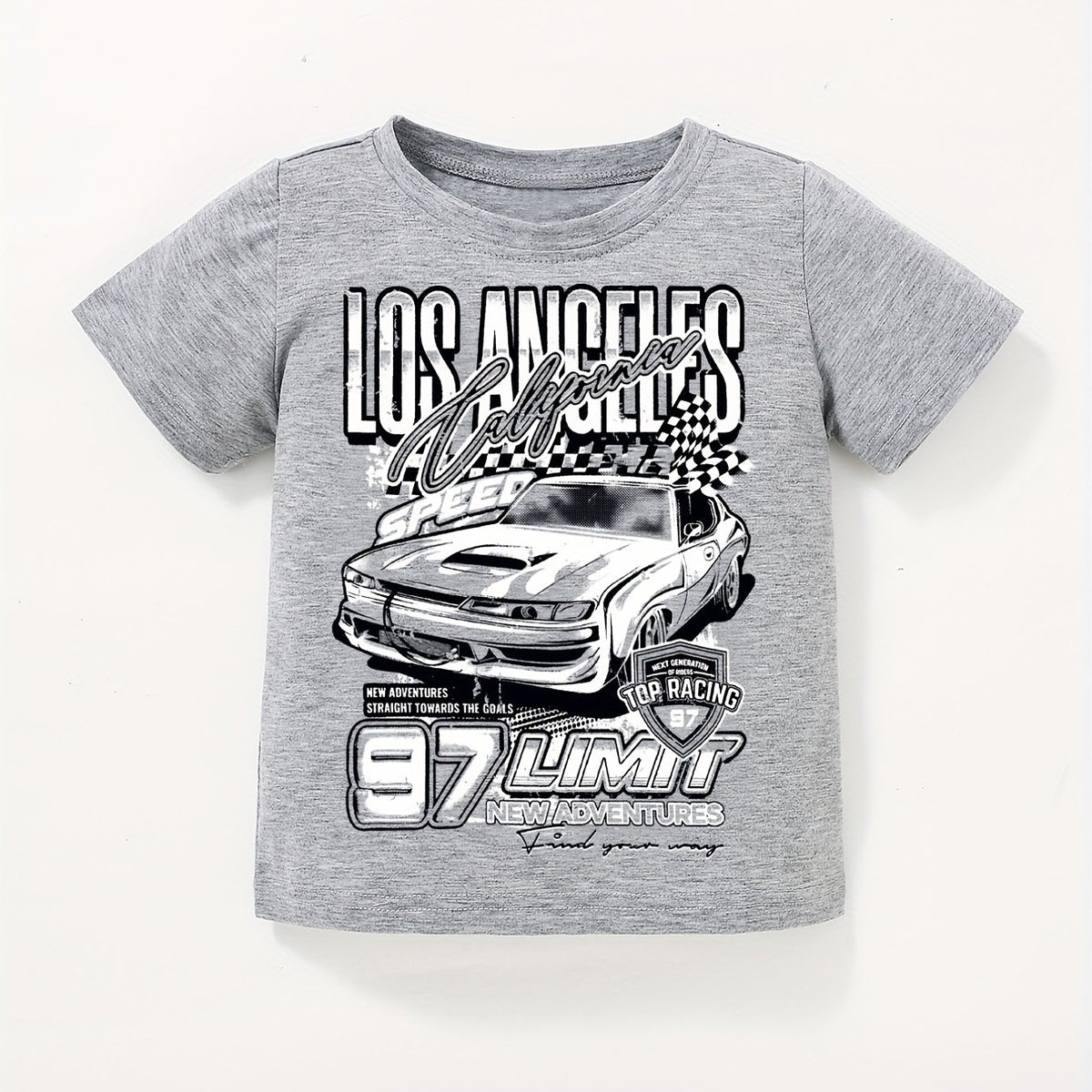 Baby Boy's Racing Car Graphic Tee Top