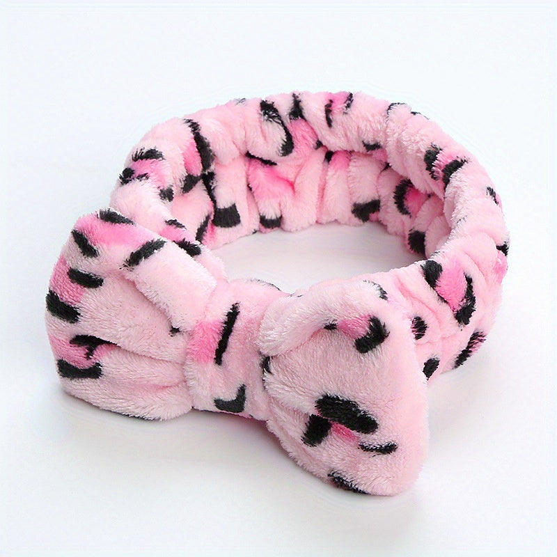 Plush Headband Wash Face Coral Fleece Head Hoop Women's Hair Accessories
