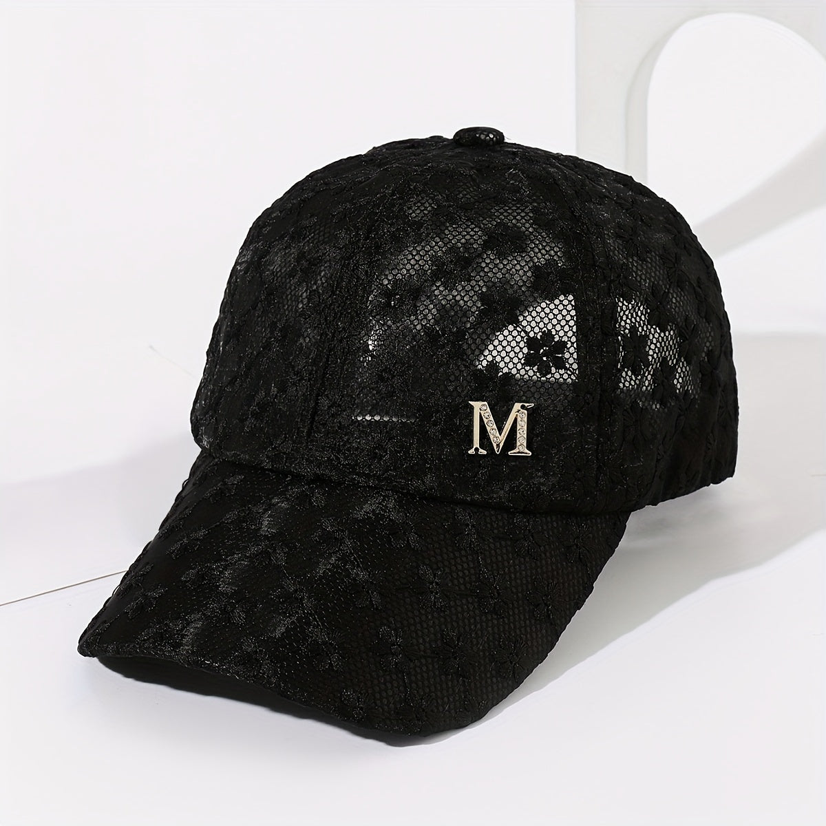 Floral Embroidered Baseball Cap Breathable Sun Hat for Women