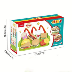 Mini Playhouse Breakfast Burgers Simulated Kitchen Toys