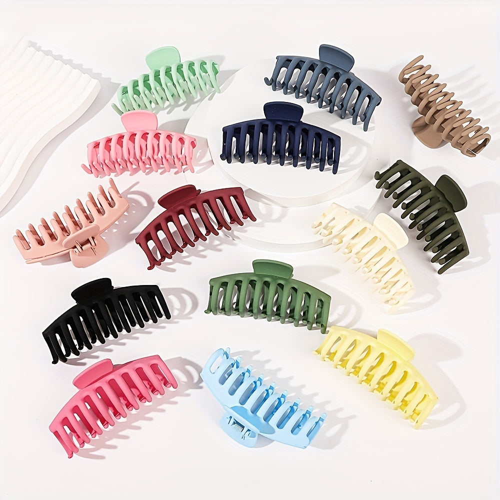 Solid Style Hair Claw Shark Claw PVC Hair Accessories For Women And Girls