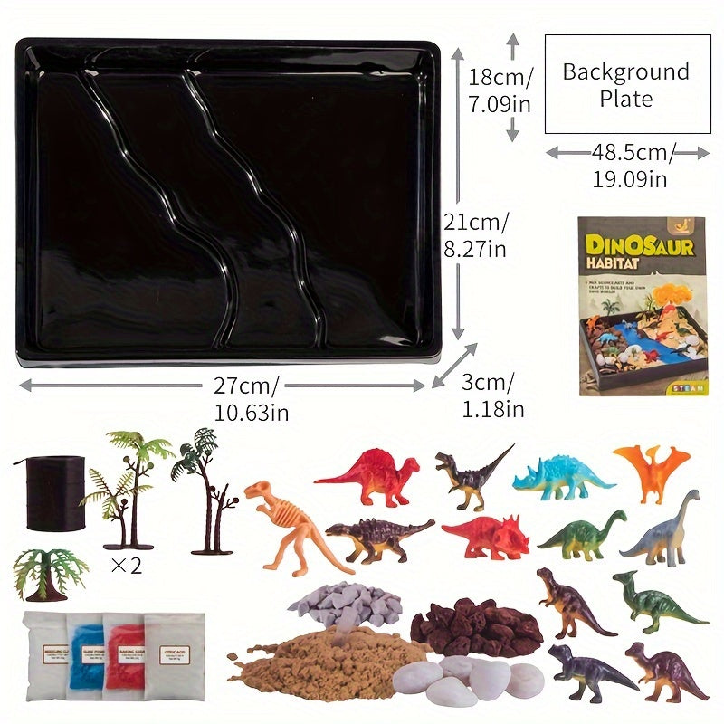 Dinosaur Playset DIY Habitat Kit Encourages Imagination & More