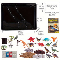 Dinosaur Playset DIY Habitat Kit Encourages Imagination & More