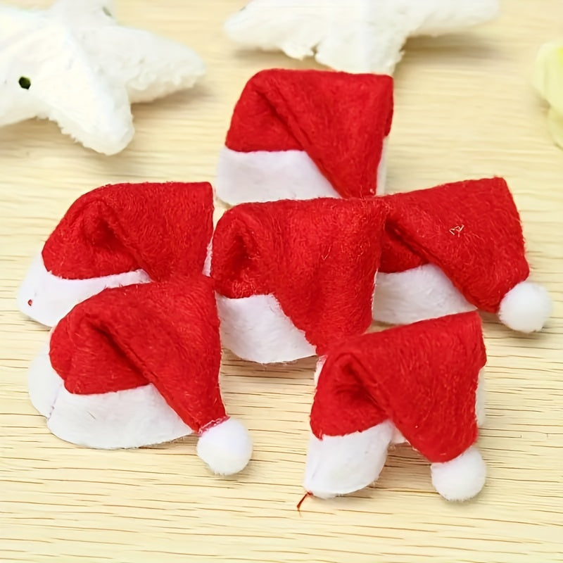 Christmas Hat Lollipop Design Non-woven Small Hat for Home Holiday Party Decor