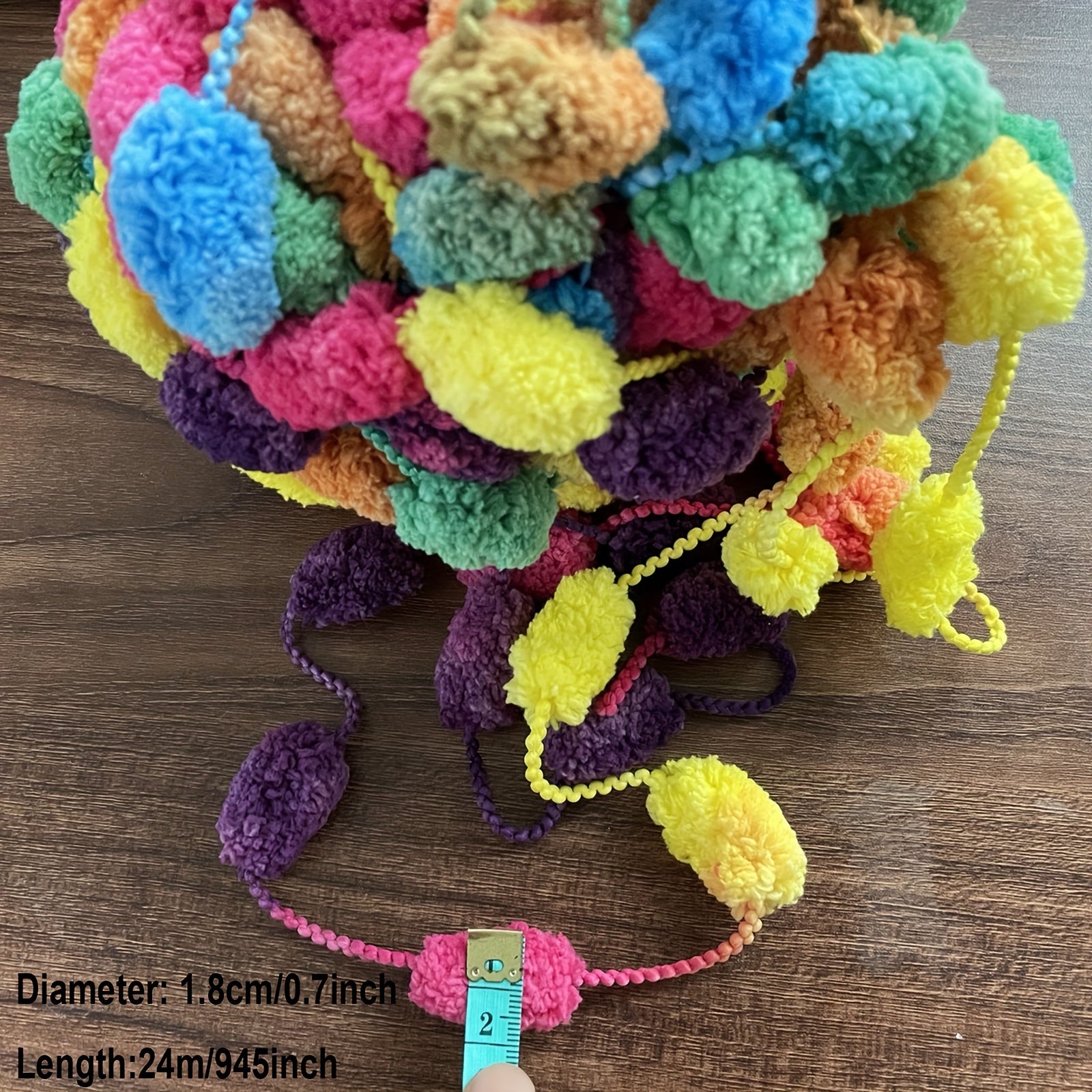 125g Chunky Melange Yarn Big Acrylic Yarn 24m DIY Seatpad Rag Blanket Yarn