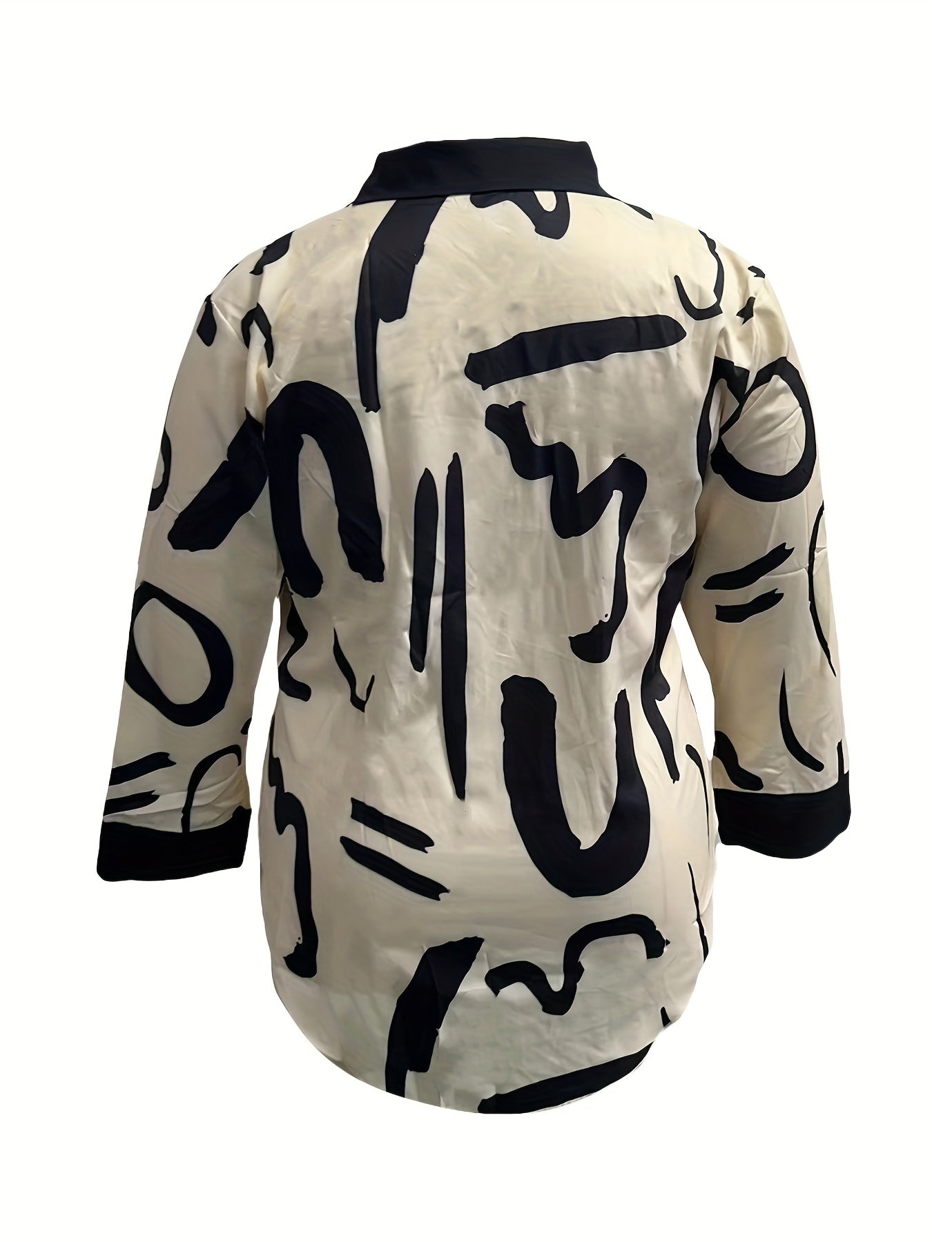  Leopard & Paisley Print Button Up Blouse