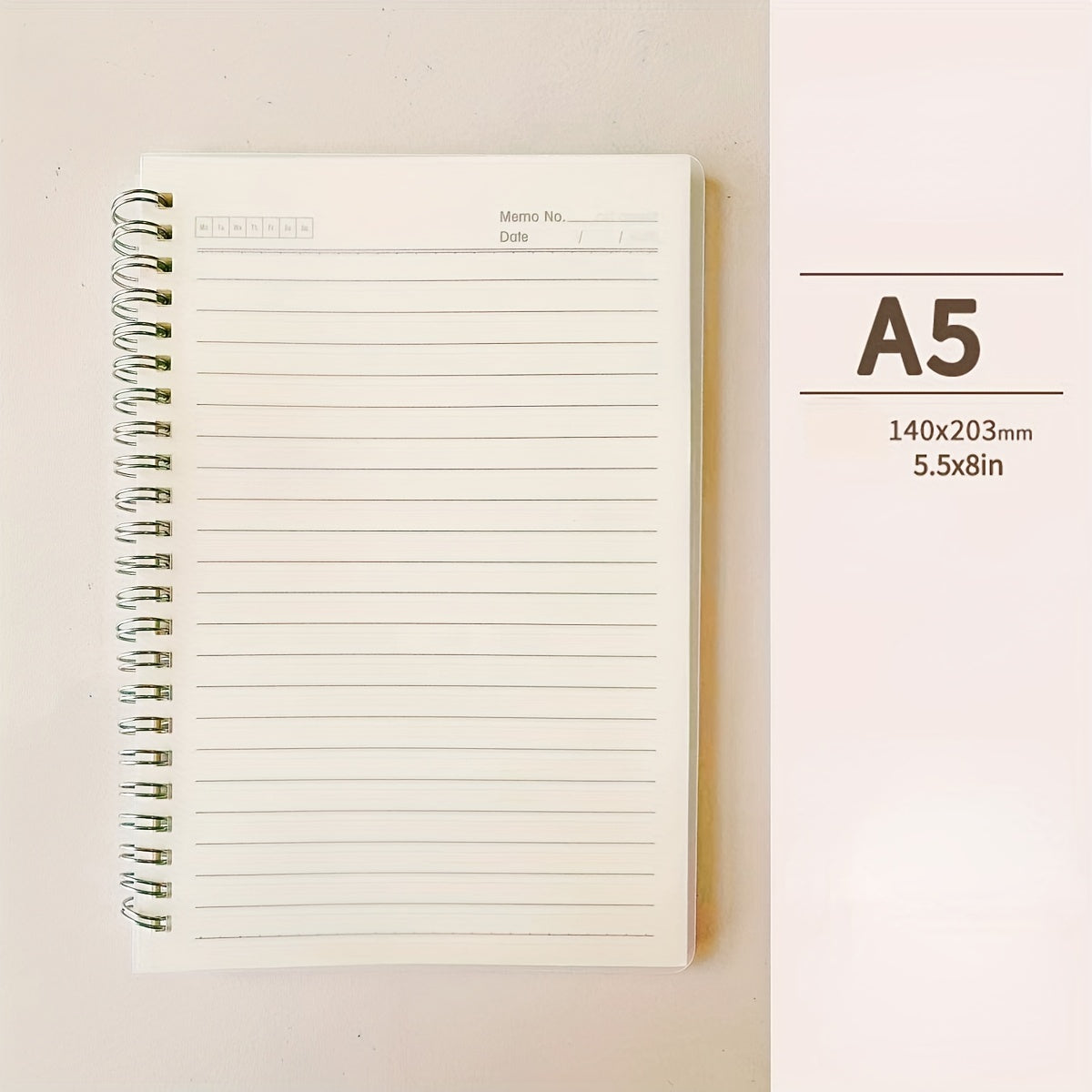 Thickened A5/B5/A4 Horizontal Line Notebook