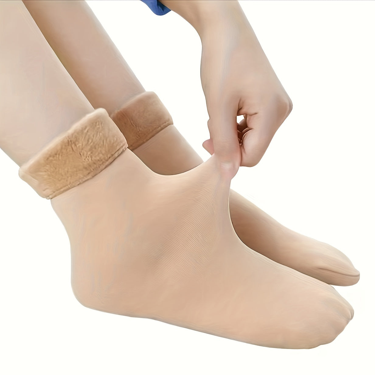 2 Pairs Winter Warm Velvet Thermal Mid-calf Socks