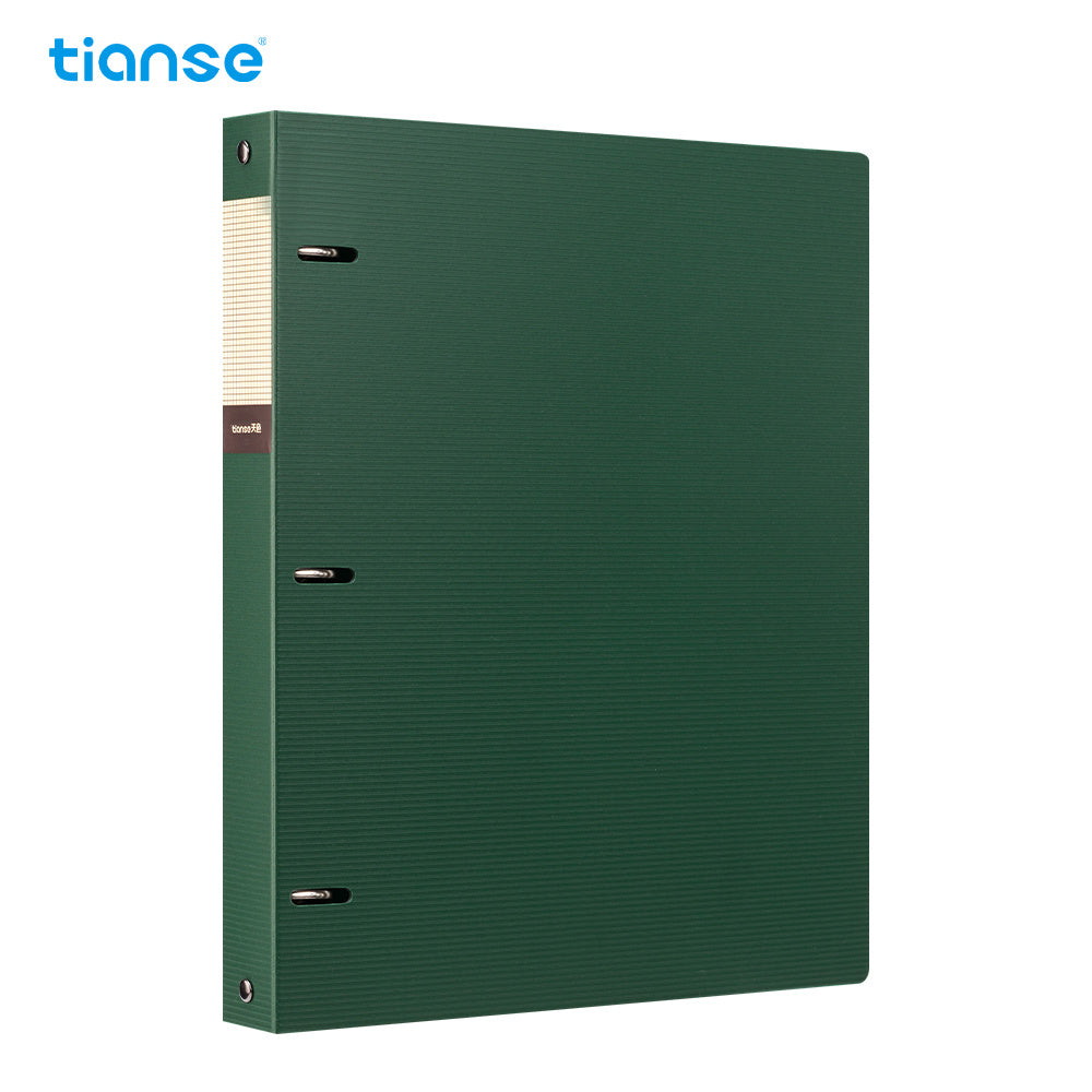 TIANSE 3-Hole A4 File Folder w/ Pockets 220 Sheets Capacity Binder