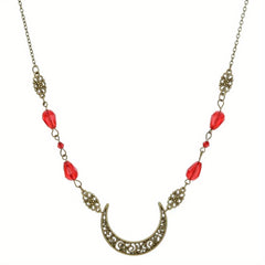 Retro Snake Headband & Moon Necklace Set
