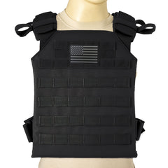 Adjustable Lightweight Molle Vest with Flag Patch
