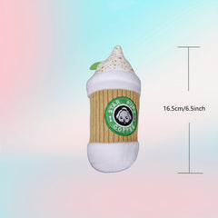 Dog Spice Latte Plush Toy 16.5in