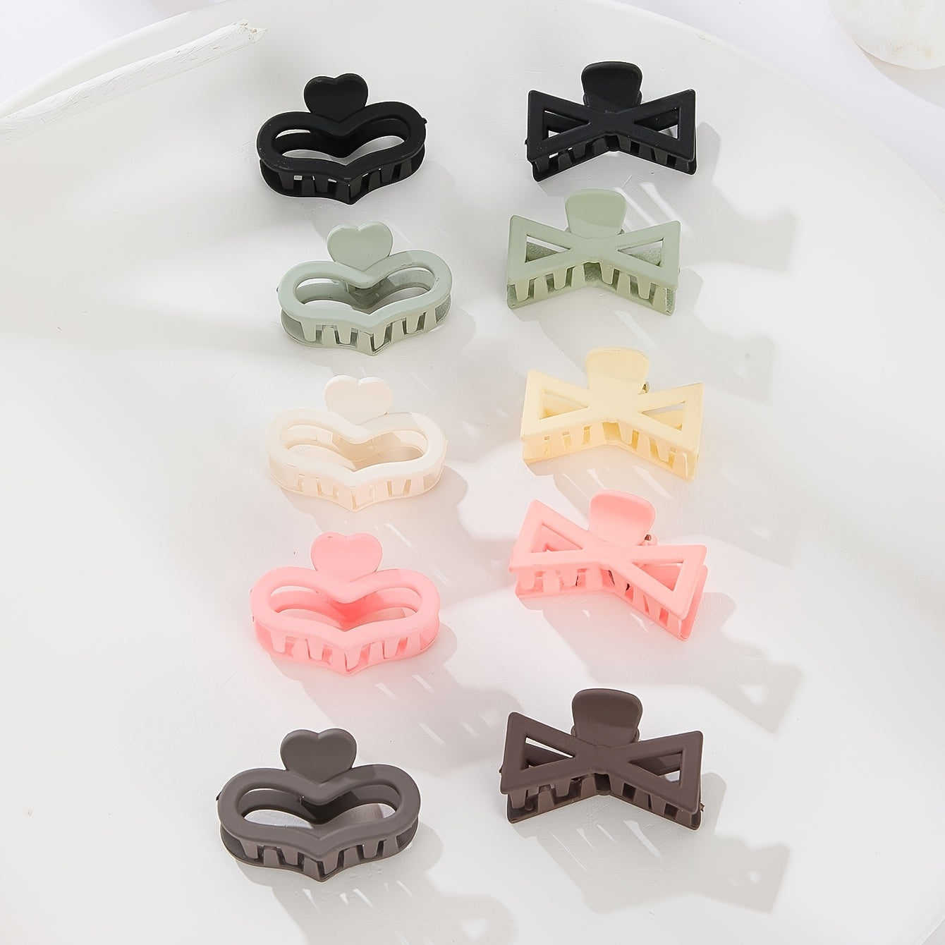 10pcs Small Hair Claw Clips Matte Finish Strong Hold Hair Clips for Women Girls