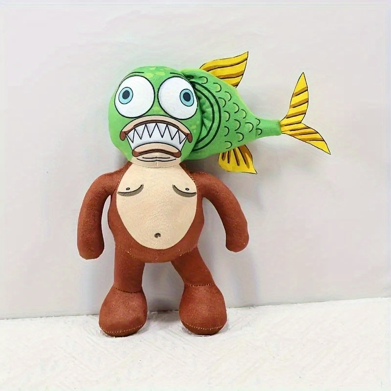 Alerina Capucciu Plush Toy Cute & Fluffy Soft Stuffed Animal in Brown/Pink/Green