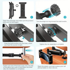 Car Tablet Holder Headrest Mount for iPad Air Mini, Phones, Tablets