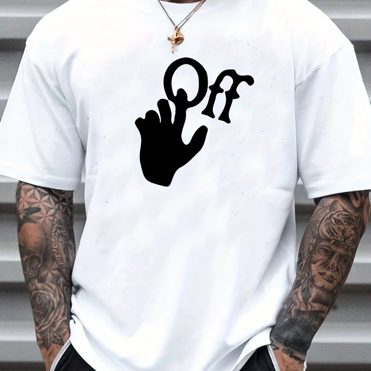 Men's Graphic Crew Neck T shirt Casual Comfy Tees For Summer